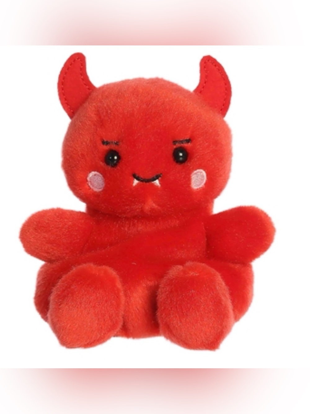 Palm Pals Damien The Devil Red Plush Stuffed Toy - Cute Kids Plush